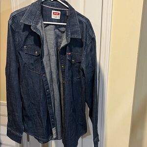 Wrangler Blue Denim Shirt